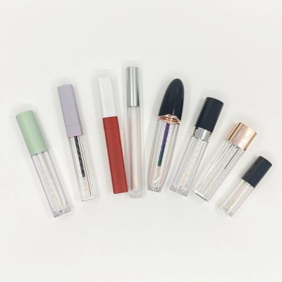 lip gloss tube 4ml crystal lip gloss tube customizable  private label green  unique lip gloss tubes with brush