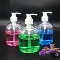 Empty shampoo shower gel bottle plastic clear PET bottle 500 ml foaming wash soap hand sanitizer pump bottle with pump